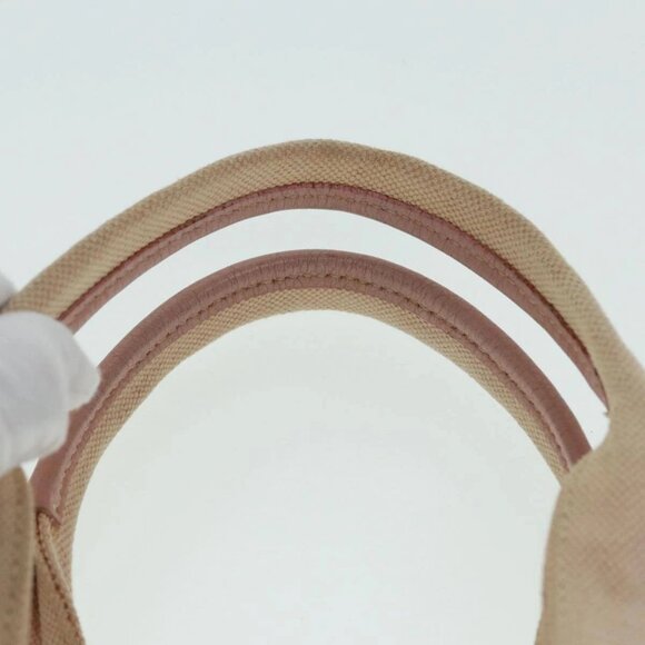 PRADA Hand Bag Canvas Pink Silver Auth - Picture 11 of 16